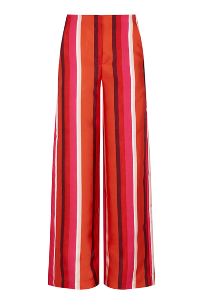Pantalón rayas rojo
