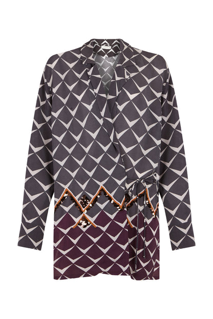 Blazer camisera greca antracita