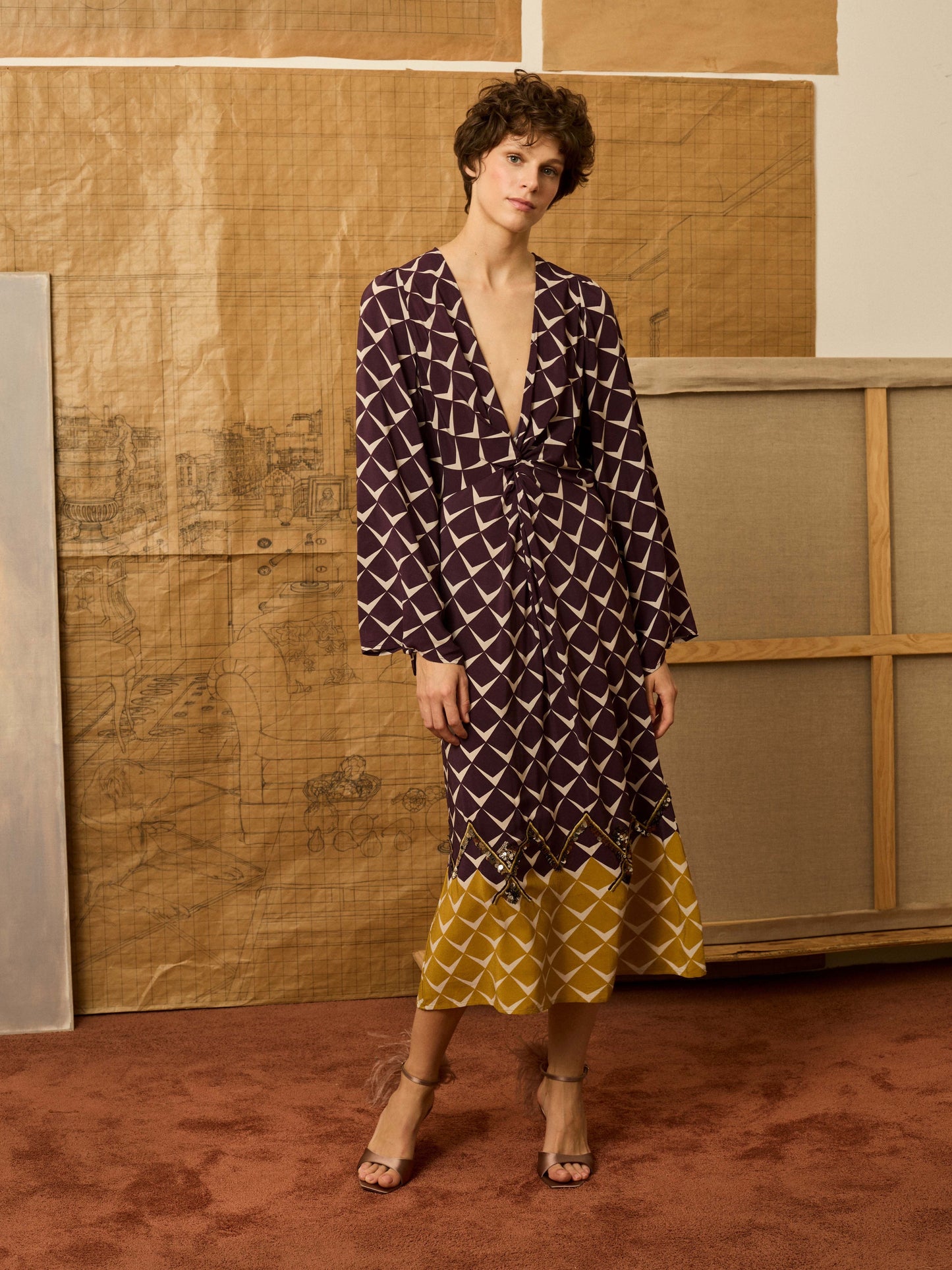 Vestido greca ganate