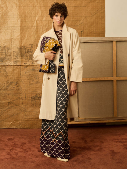 Abrigo de pana marfil