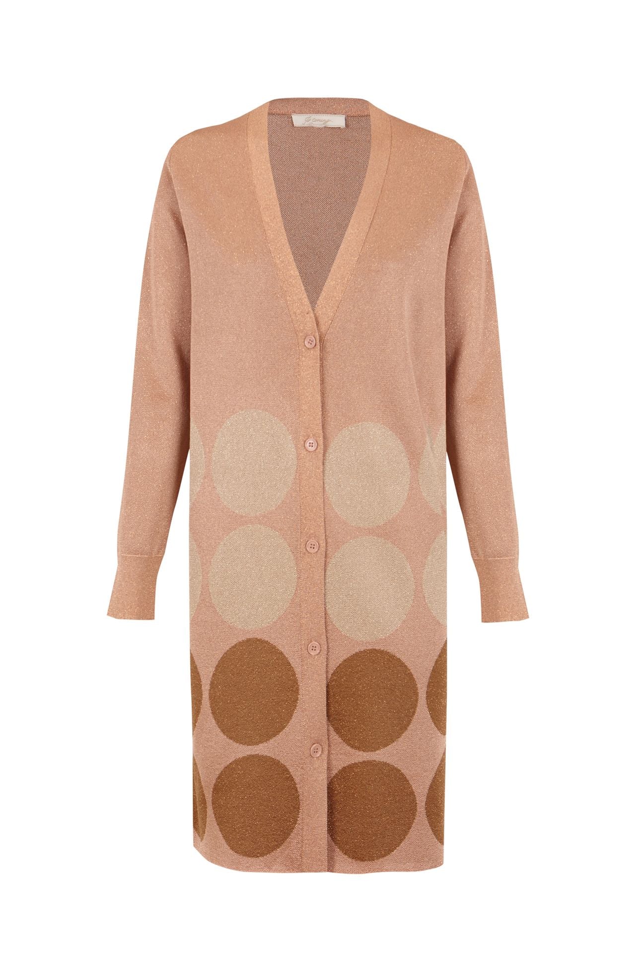 Chaqueta rosa con lunares