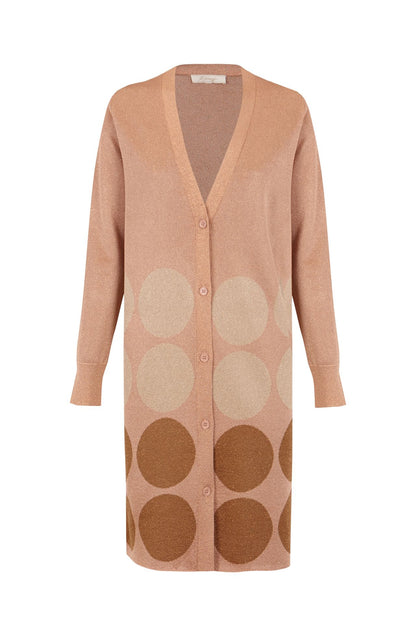 Chaqueta rosa con lunares