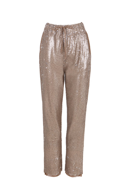 Pantalón de lentejuelas plata vieja