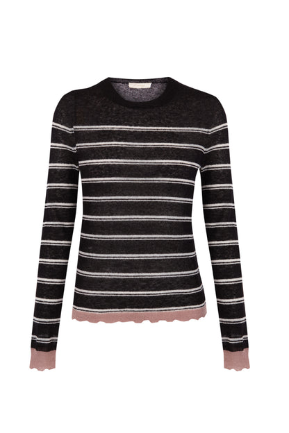 Jersey negro de rayas